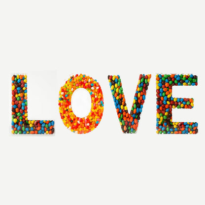 OAEUQ 10-Inch Magnetic Alphabet Candy Jar Refillable Fillable Letters For Candy Tray Reusable Lidded Candy Jar Candy Buffet Container Set (F, 1)