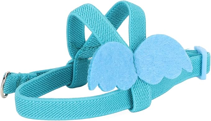 Pet Parrot Bird Harness Leash, Adjustable Parrot Nylon Leash Bird Flight Harness Vest, Bird Flying Clothes with Rope Parrot Flight Suit with Leash for Parakeets Cockatiels Conures Budgies(L)
