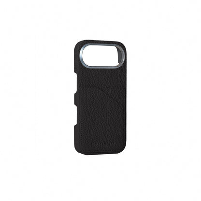 BONAVENTURA (for iPhone Air Back Cover Case, Shrink Leather [Black], Made with Premium European Genuine Leather, Gift BPCT17A-BK