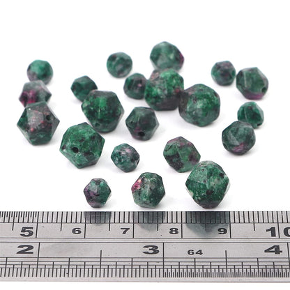 BEADIA Faceted Natural Zoisite Stone Round Beads 6mm 36cm/Strand for Jewelry Making