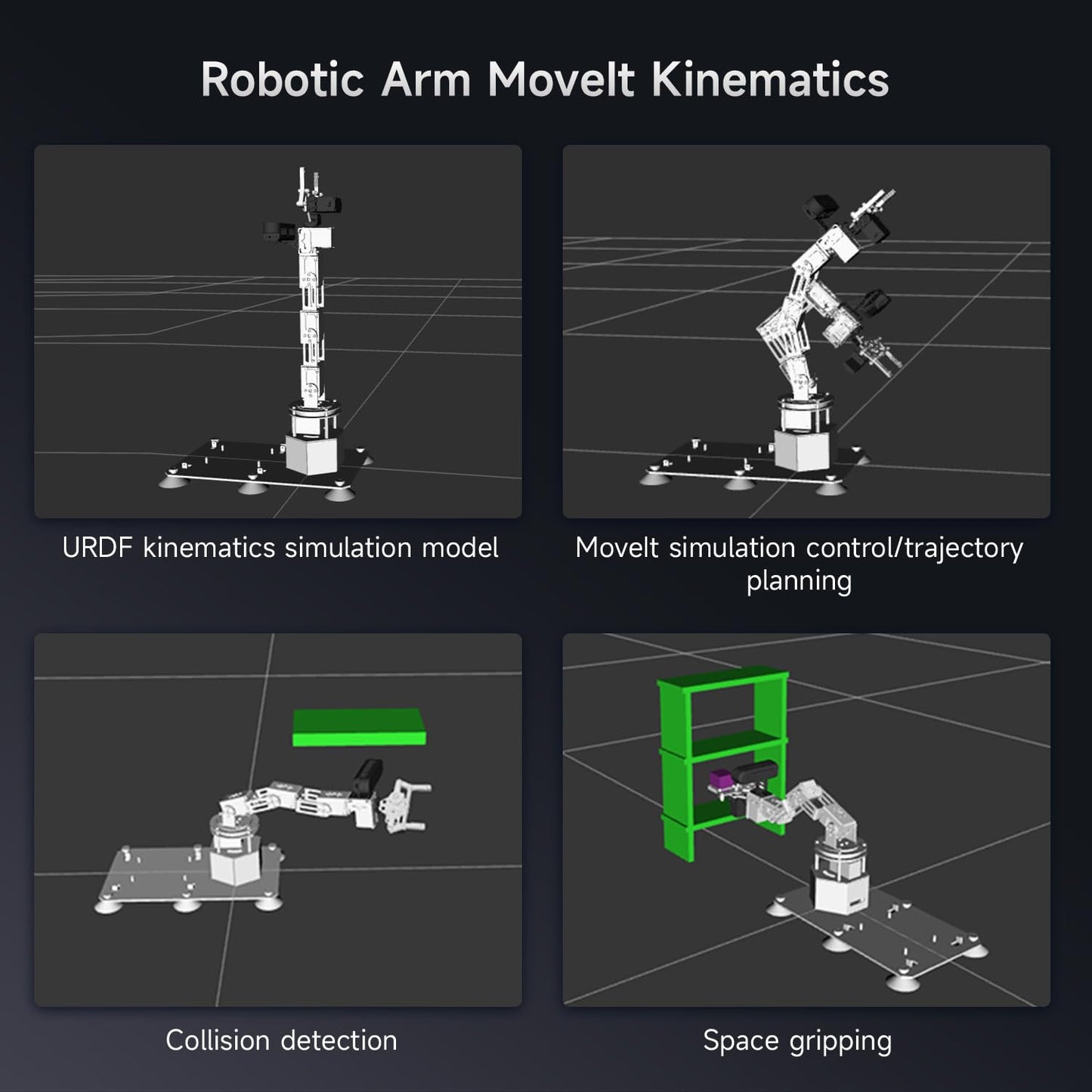 Yahboom 6DOF Program Robotic Arm Kit 3D Adaptive Gripping, 3D Automatic Recognition for Mechanical Engineers Python Supports Large AI Model (Ultimate-Nano 4GB)