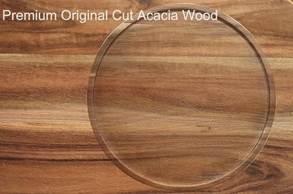 10" Acacia Wood Lazy Susan Organizer Kitchen Turntable for Cabinet Pantry Table Organization,2 Pack