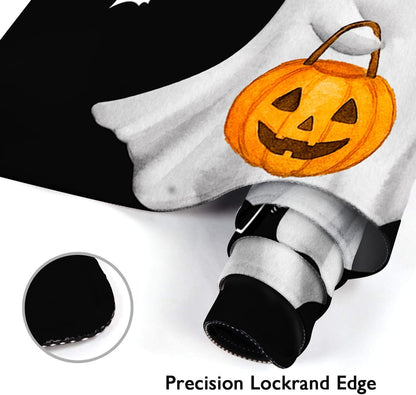 Britimes Halloween White Cute Ghost Large Mouse Pad Non-Slip Desk Pad Keyboard and Mouse Desk Mat Pumpkin Bat Black Gaming Mousepad for Game,Office & Home,31.5 x 15.7 in