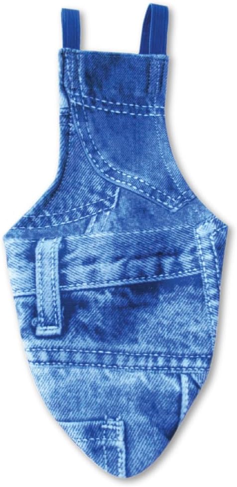 Avian Fashions FeatherWear FlightSuit Petite(1) Bird Diaper in Denim Print