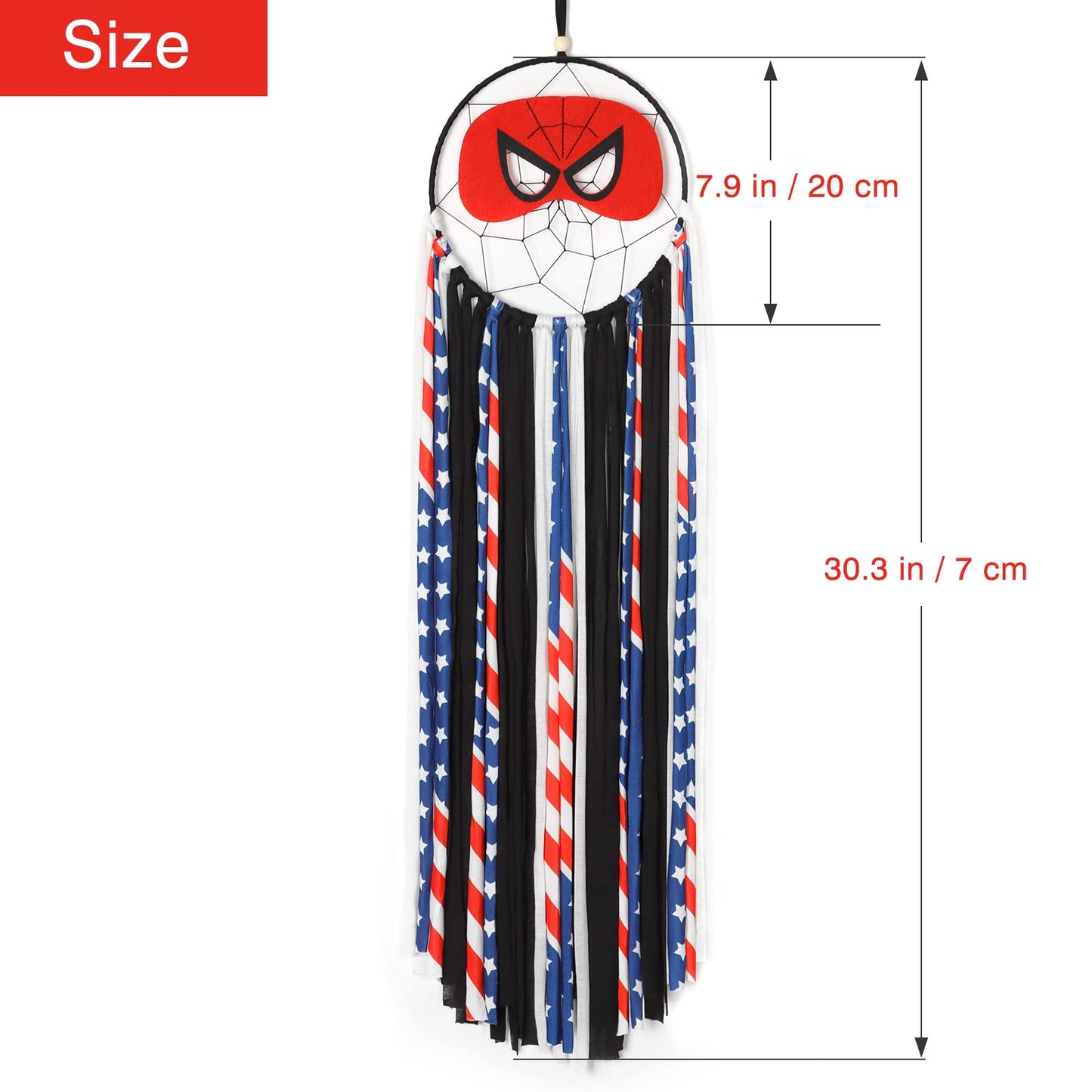 Alynsehom Dream Catcher Handmade Dreamcatcher Room Nursery Decor for Girls Boys Kids Bedroom Baby Room Party Children Playroom Dorm Decoration Wall Hanging Ornament Craft Gift (Spider)