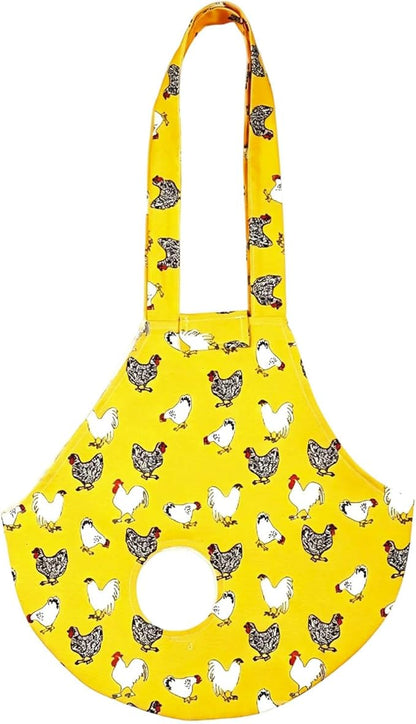 Chicken Carrier Sling Holder Bag with Handle, Driving Poultry Carriers Handbag for Farm Owners and Pet Lover Chicken Holder Poultry Travel (Yellow#B)