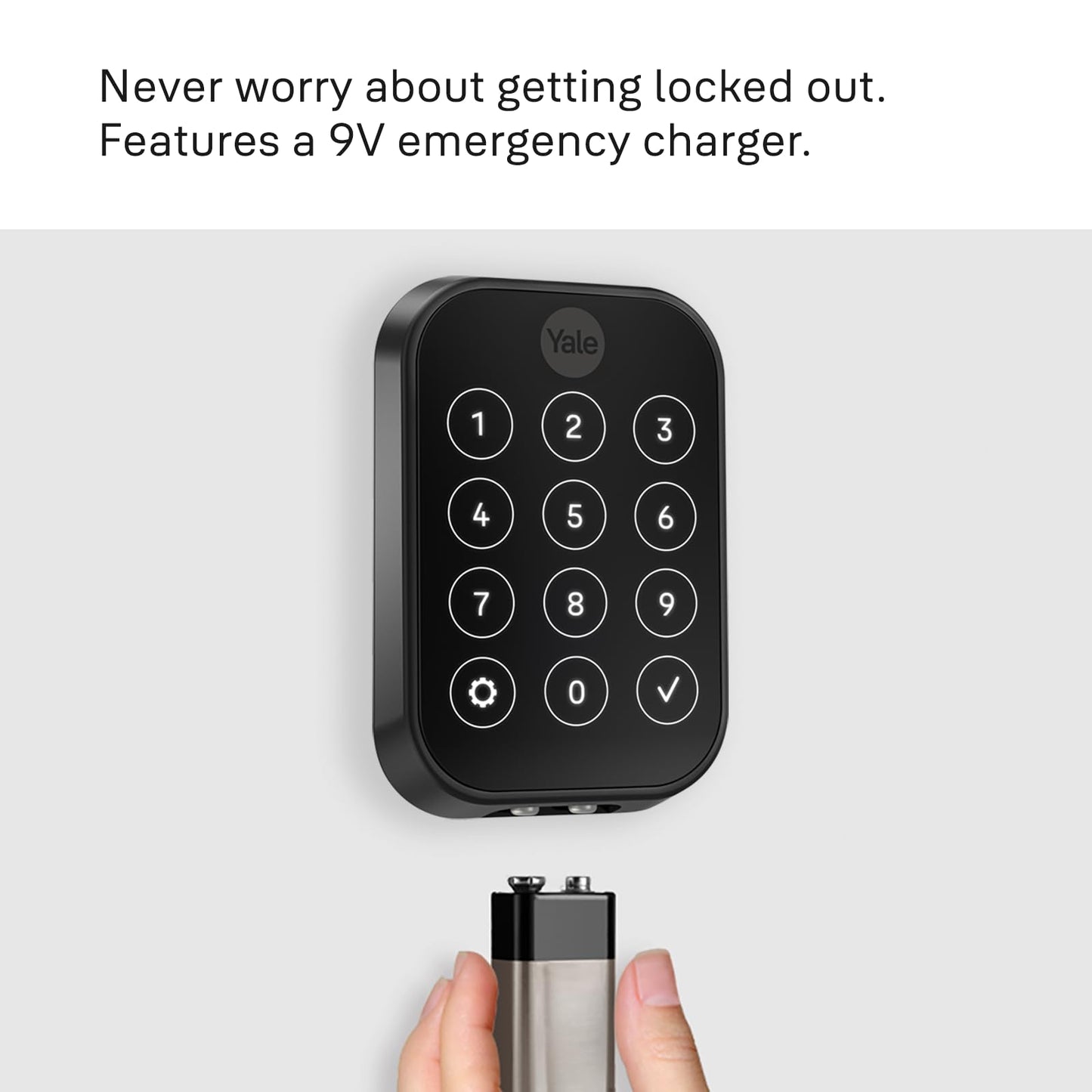Yale Security Assure Lock 2 Plus Apple Home Keys (Tap to Open) Deadbolt, Satin Nickel Smart Keyless Entry Door Lock with Wi-Fi Connected Keypad for Code Entry and Remote Access, YRD450-N-WF1-619
