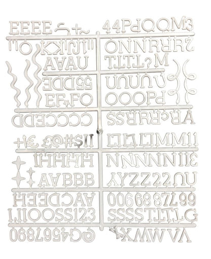 3/4 Inch Letters for Felt Letter Board, Pre-Cut 715 Pieces Including Characters, Numbers, Symbols, Daily Words with Sorting Tray for Changeable Plastic Message Boards