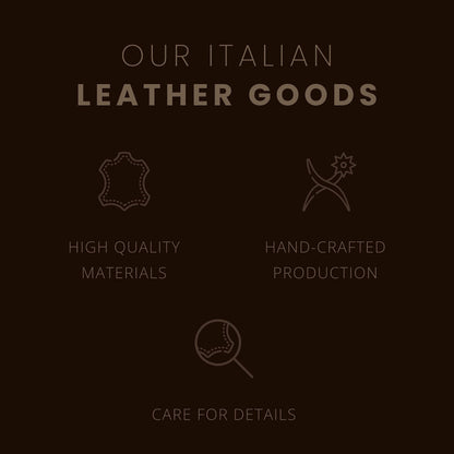 Maruse Italian Leather Passport Cover for Men and Women, Handmade in Italy, Black