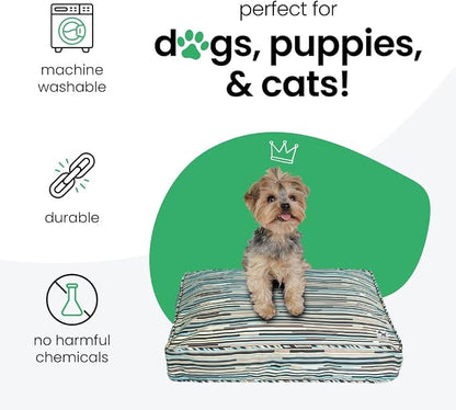 Molly Mutt I Don't Like Mondays Dog Bed Duvet Cover, 100% Cotton Canvas Cover for Dog, Puppy, or Cat Bed, Durable, Washable, and Free of Harmful Chemicals, Medium/Large, 27"x36"x5"