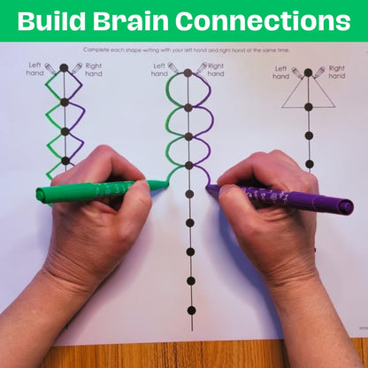 Building Brain Bridges Activity Mats - 20 Educational Worksheets ADHD Occupational Therapy Focus