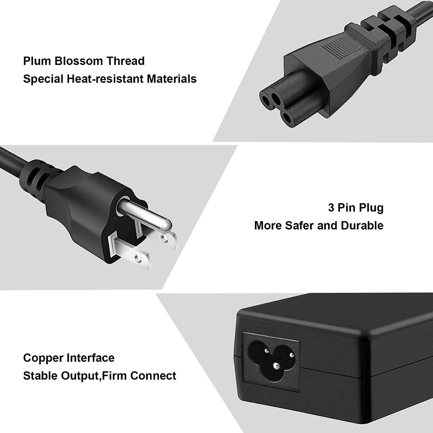 KAQIAR 65W Laptop Charger Compatible with HP Pavilion x360 14 15 17,Envy 13 15 X360,Elitebook 840 G5, ProBook Chromebook Stream Series,Spectre 710412-001 19.5V 3.33A Adapter