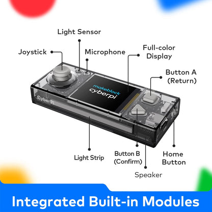 Makeblock CyberPi Project-Based Kit: Coding for Kids 8-12, STEM Programmable Robot with Scratch & Python Support, IoT Technology & Built-in WiFi Module