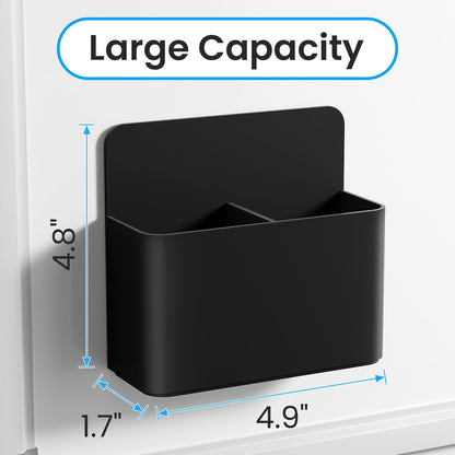 First-zgel 3 Pcs Magnetic Dry Erase Marker Holder, Magnetic Pen Holder for Fridge, Whiteboard, Locker, Wall Remote Control Holder for Home Office School(Black)