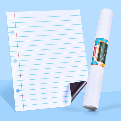 JoyCat Giant Magnetic Dry Erase Notebook Paper, 22" L x 28" H Handwriting Lined White Board for Classroom Must Haves,Whiteboard Accessories for Homeschool Teaching Supplies