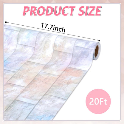 Graffiti Wall Bulletin Board Paper Roll Pastel Brick Gradient Stone Bulletin Board Background Back to School Classroom Decor Poster for Art Craft DIY Projects Home Office Party Supplies 17.7in x 20ft
