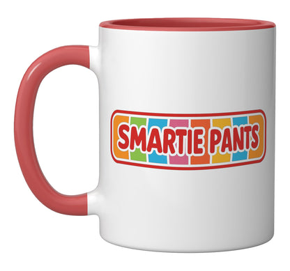 Smartie Pants Halloween Costume Ceramic Mug, Red/White