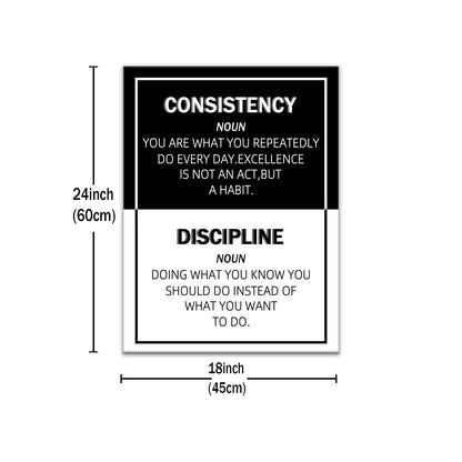 DINGFUN Motivational Canvas Wall Art Inspirational Office Wall Decor Painting Poster Modern Inspiring Picture Print Artwork for Modern Home Bedroom Office Workplace Gym Ready to Hang [18''Hx24''W]