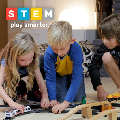 intelino Smart Train Starter Set: Award-Winning Robot Toy Train; App-Based + Screen-Free Drive Modes; 3 Free Apps for Playing and Learning; Programmable with Color Tiles, Scratch & Python; for Ages 3+