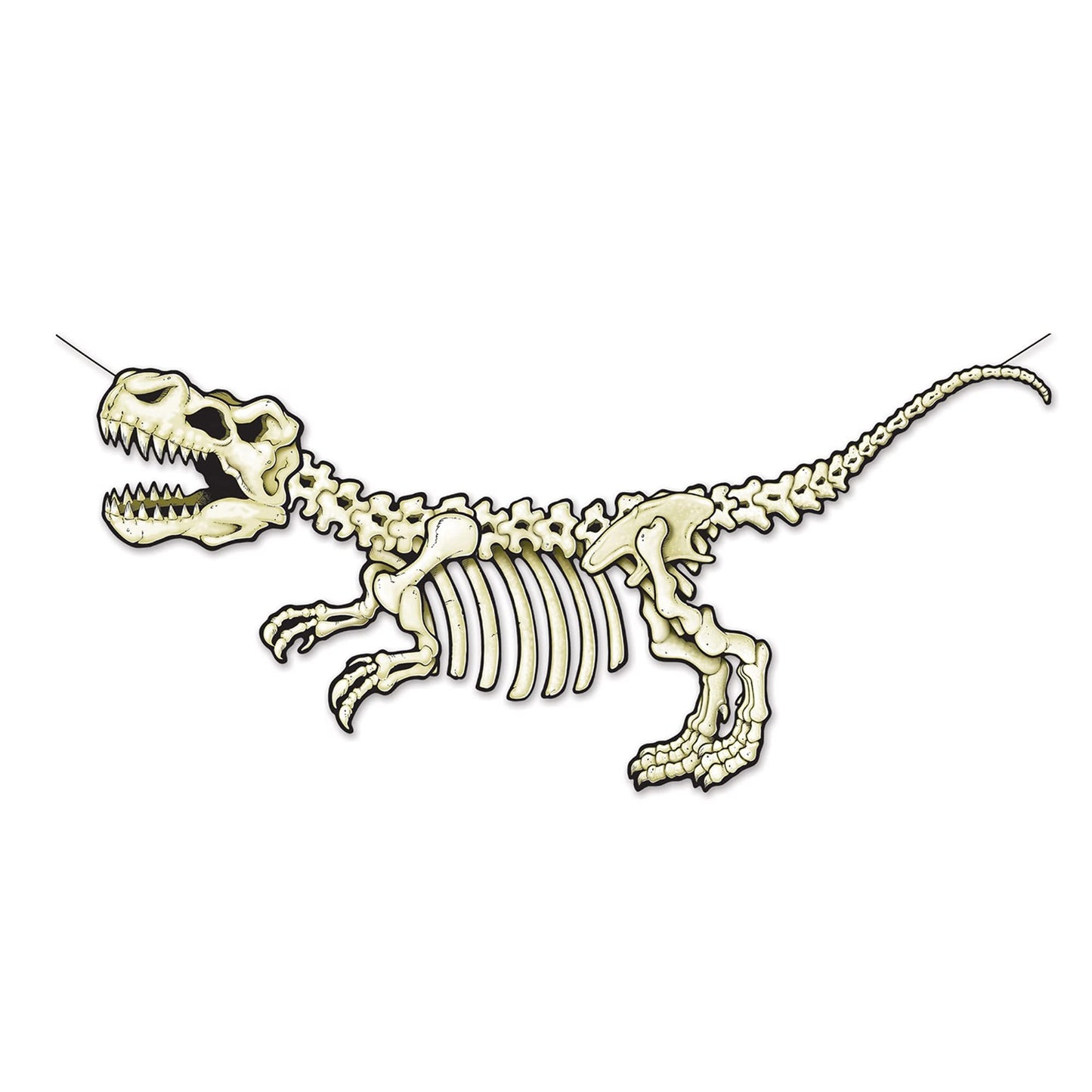 Beistle 53584 T-Rex Skeleton Streamer