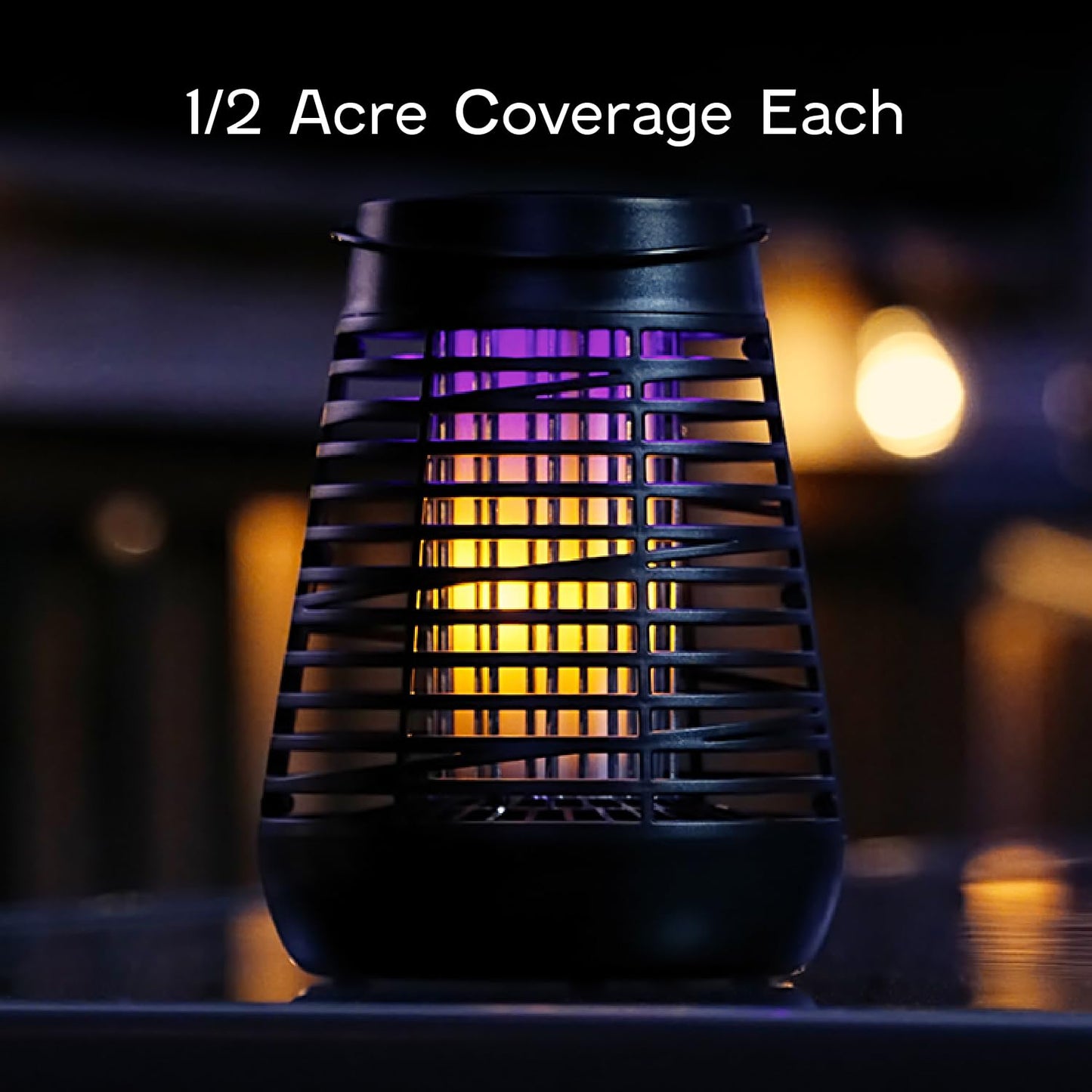 PIC Portable Solar Insect Killer Torch (FLPT), Bug Zapper and Flame Accent Light, Kills Bugs on Contact