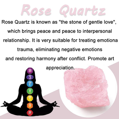 2PCS Natural Raw Stone Healing Crystals Bulk Healing Gemstones for Reiki Tumbling Fountain Rocks Meditation Garden Home Decor (Rose Quartz)