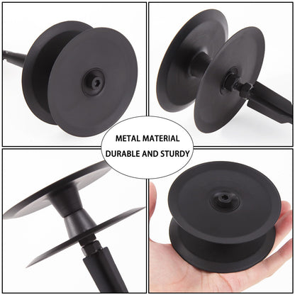 6PCS Metal Garden Hose Guide Spike, Hose Guides for Garden Heavy Duty, Cast Iron Garden Hose Guides for Outside, Rustproof Coated Hose Guide Stakes for Lawn & Yard, Plant & Flower Bed Protection