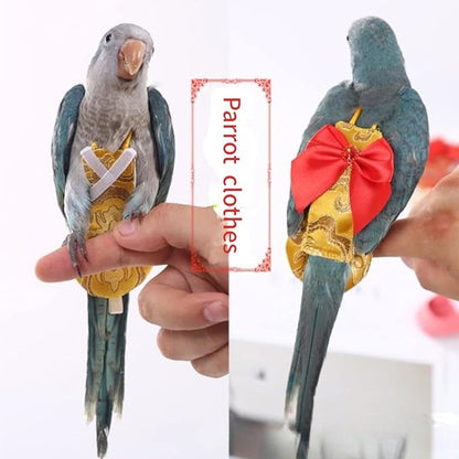 Bird Flight Suits Diapers, Parrot Flight Suits Diapers for Rosellas, Cockatiels Flight Suits, Parrot Clothes, Bird Training Nappy Suit Liners Clothes (X-Large)
