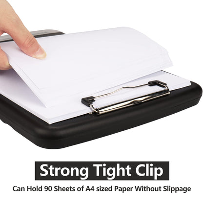 SFLHHDM Storage Clipboard with Pen Holder, High Capacity Clipboards for Classroom, Clip Boards 8.5x11 with Storage, Low-Profile Clip, Lightweight Plastic Clipboard for Kids, Lawers, Office Workers