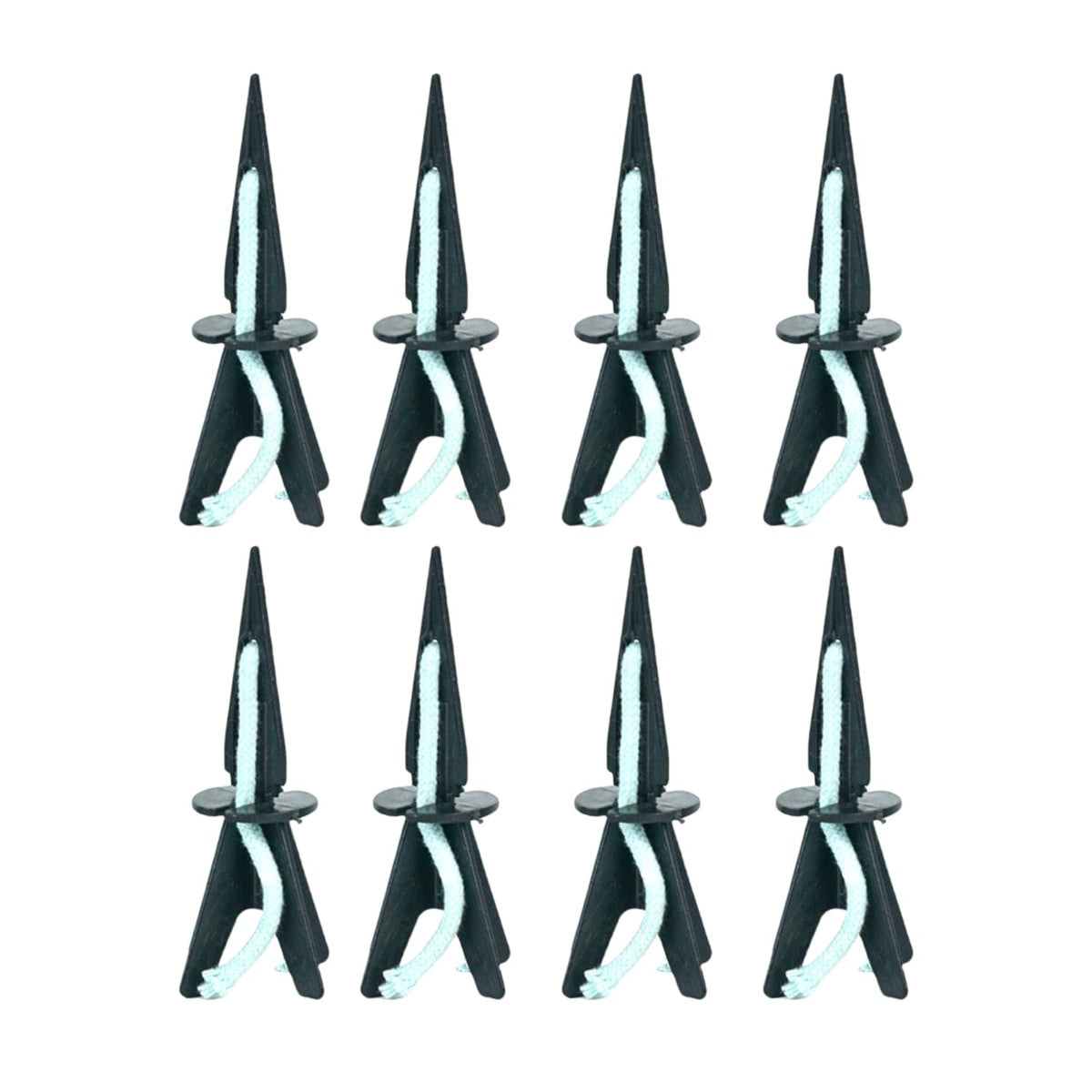 GreenShip 8 Pack Self Watering Planter Insert Watering Spikes, Watering Stakes with Wicking Rope, Plant Spikes for Indoor Outdoor Plants, Vacation Plant Watering Device for Planter Height 12" to 17"