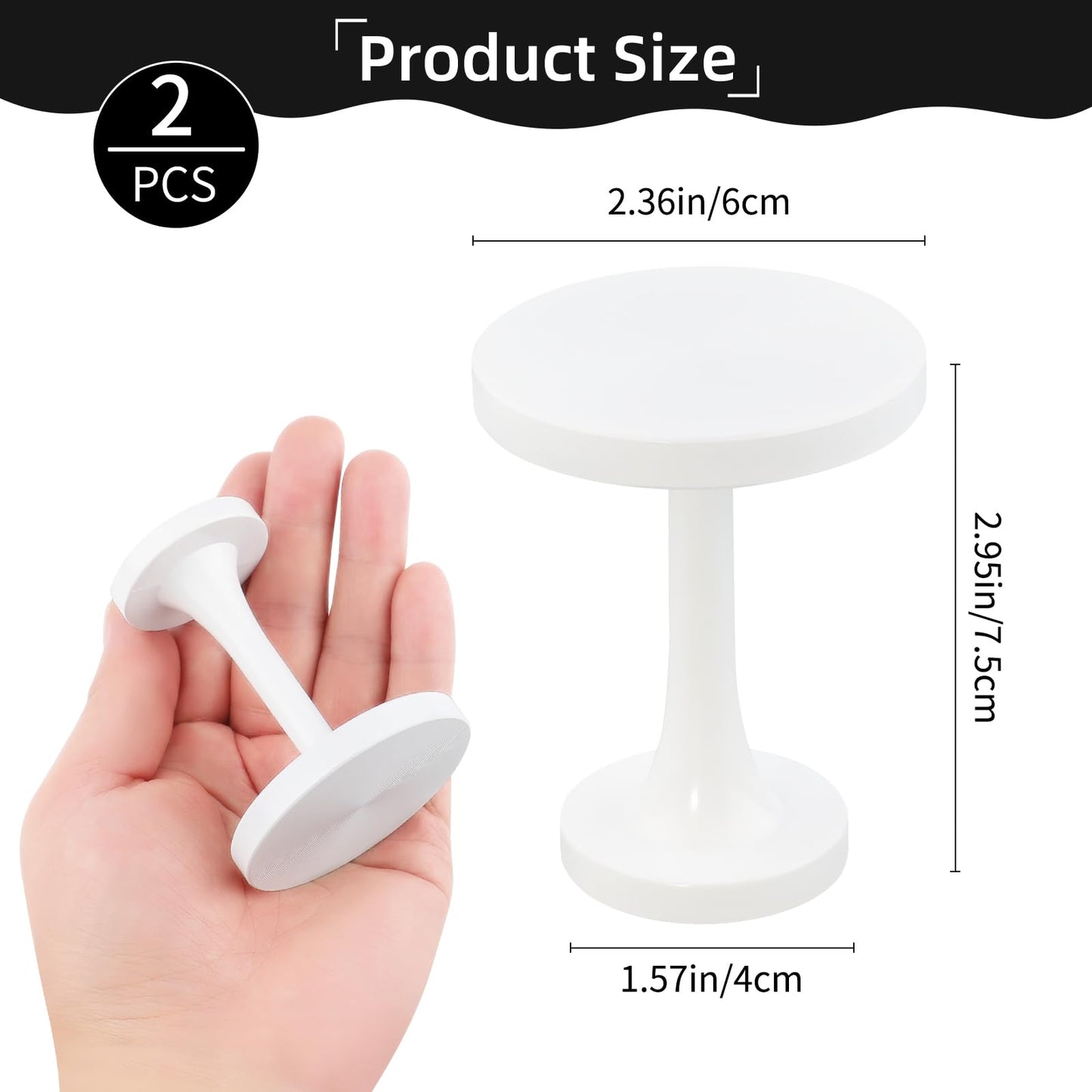 2 Pack White Curtain Tiebacks,Wall Mounted Zinc Alloy Holdbacks with Screws, Decorative Metal Hooks,Curtain Holders for Drapes and Window Treatments in Home or Office