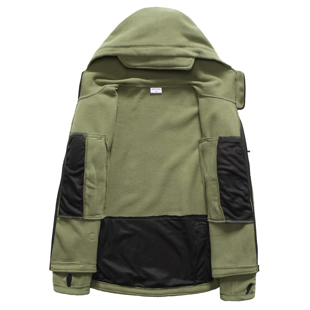 ReFire Gear Men's Warm Military Tactical Sport Fleece Hoodie Jacket