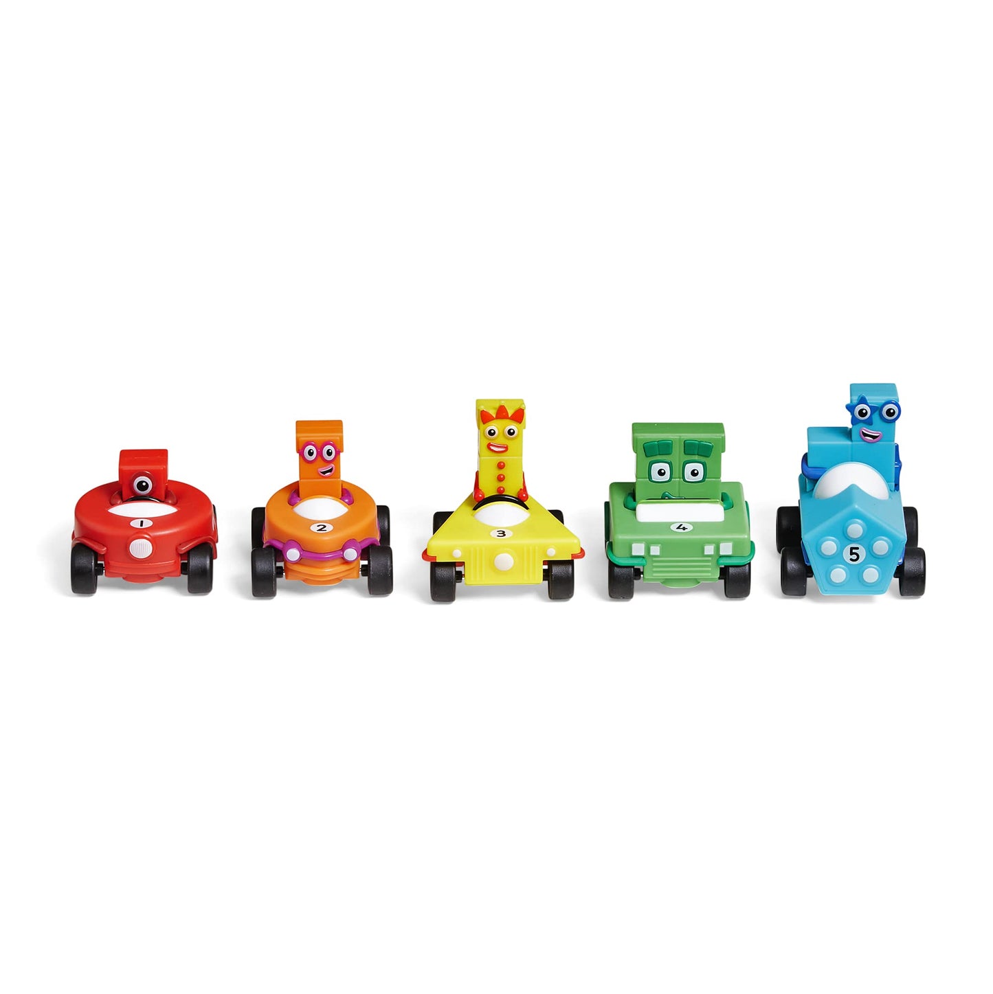 hand2mind Numberblocks Mini Vehicles, Race Car Toys, Toy Vehicle Playsets, Play Figure Playsets, Small Figurines for Kids, Number Toys, Counting Toys, Math Toys for Kids 3-5, Birthday Gifts for Kids