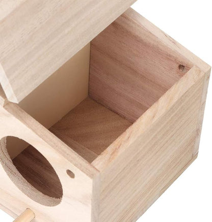 Wooden Pet Bird Nests House Breeding Box Cage Birdhouse Accessories for Parrots Swallows