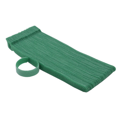 Hook＆Loop Garden Plant Cable Ties, Adjustable Garden Nylon Ties for Supporting Plant and Vines, Multi-Functional Ties(100 Pcs, 8 Inch, Green)
