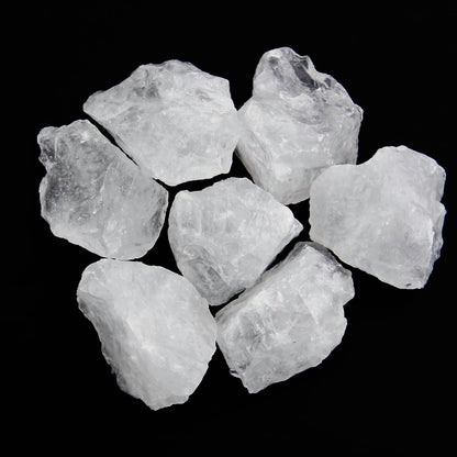 1.1lb Bulk Raw Clear Quartz Stone Rough Crystal-Natural Clear Quartz Raw Stones Crystal for Tumbling, Cabbing, Fountain Rocks, Decoration,Polishing, Wire Wrapping, Wicca & Reiki Crystal Healing