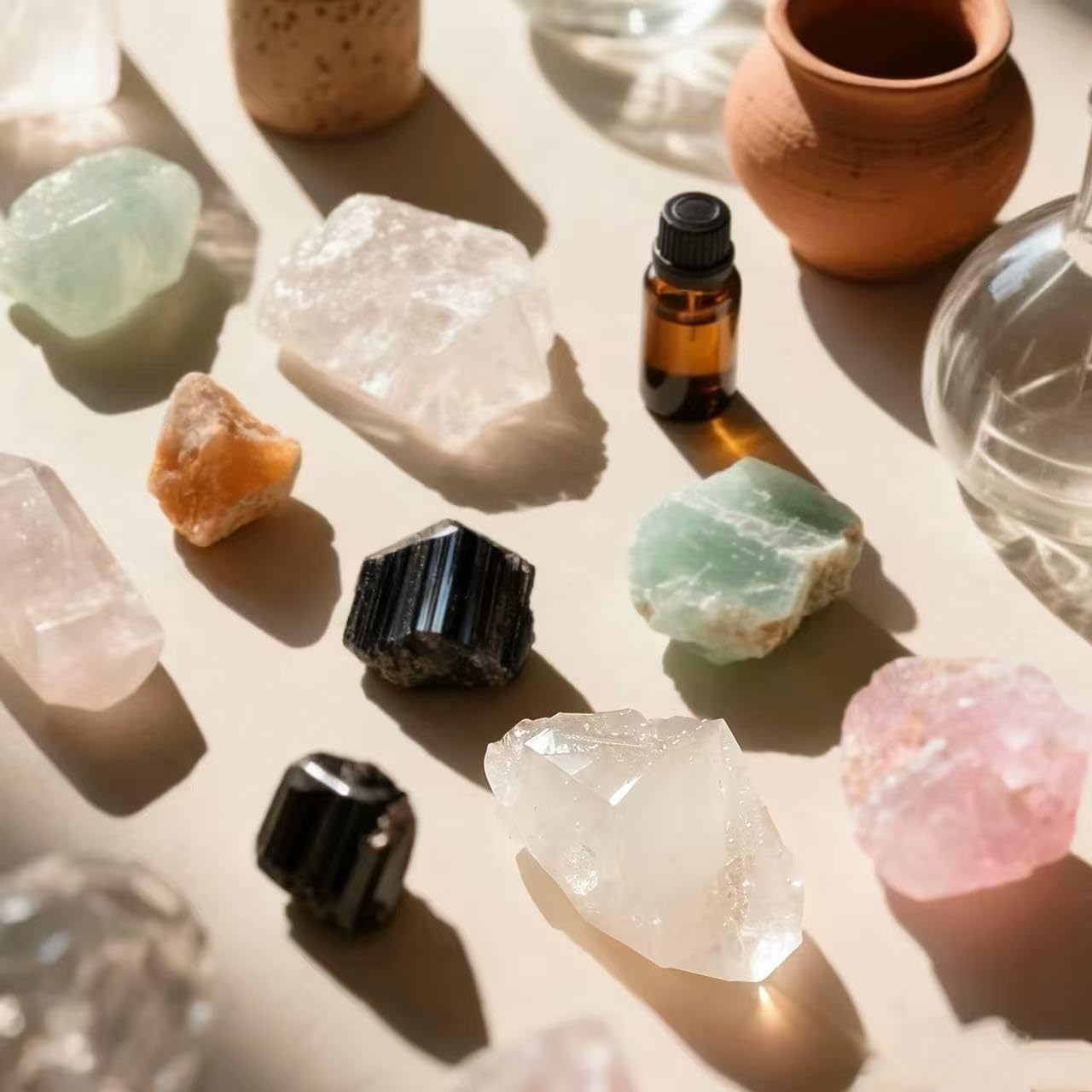 Sulanvi Bulk Raw Crystals - Beginner DIY Healing Crystal Set, 0.6-1.2” Natural Unpolished Gemstones for Terrarium, Meditation, Tarot, Grids, Aroma Stone, 0.45lb (Tiger’s Eye-S)