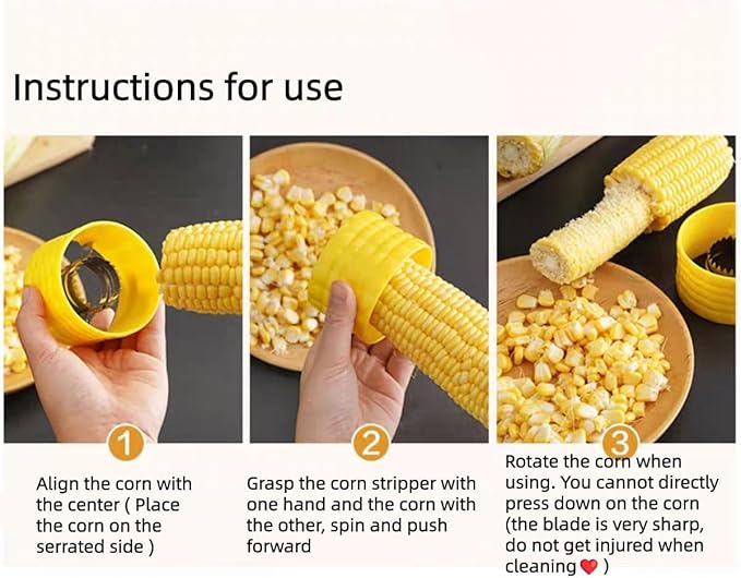 2pcs Corn Peeler for Corn on the Cob，2026 reinforced handle，Suitable for corn stick，Non-Slip Handle for Smooth One-Hand Use,Quick Rinse Clean, – Use in Kitchen, Outdoor, BBQ, or Make Corn Juice
