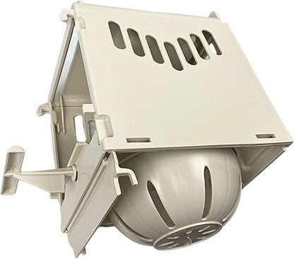 Plastic Bird Nest Box, Removable and Portable Nest Cup with Sliding Back Door for Easy Cleaning and Deposit to Store The Eggs of Canaries, Finches, Exotic Birds and Small Parrots