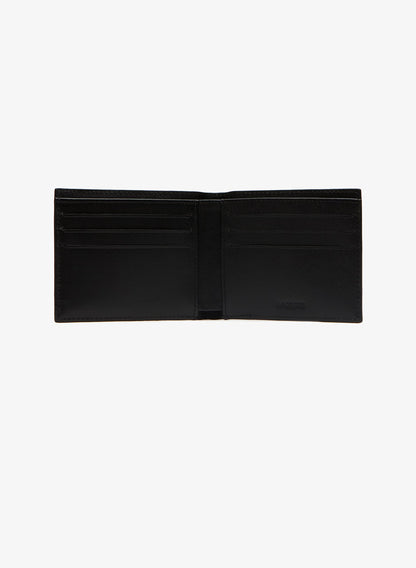 Lacoste Men's FG Small Billfold Wallet, Black, One Size
