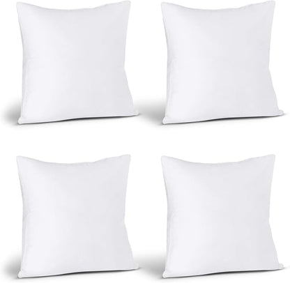 Utopia Bedding Throw Pillows (Set of 24, White), 16 x 16 Inches Pillows for Sofa, Bed and Couch Decorative Stuffer Pillow