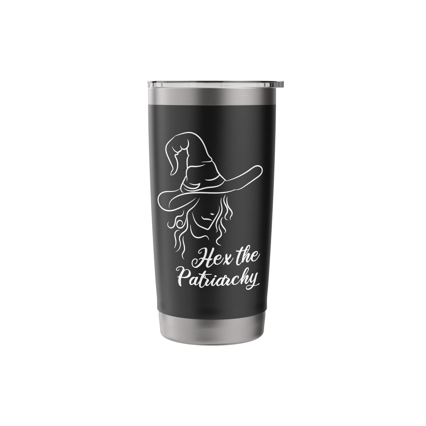 Hex The Patriarchy Halloween Witch Feminist Stainless Steel Insulated Tumbler