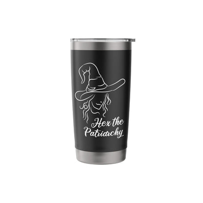 Hex The Patriarchy Halloween Witch Feminist Stainless Steel Insulated Tumbler
