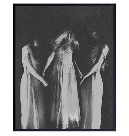 Witch Decor - Wicca Wall Decor - Pagan Gifts - Paganism - Witches Coven - Witchcraft Wiccan Supplies - Gothic Wall Art Poster - Scary Creepy Goth Room Picture - Satanic Black Magic