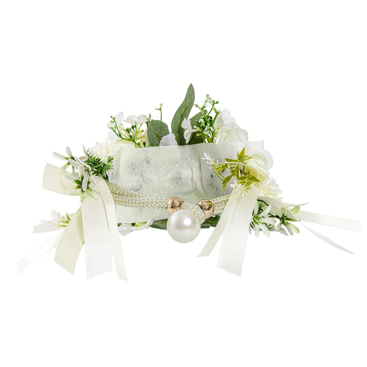 PERIZIA 2Pcs Flower Curtain Tiebacks,Artificial Floral Curtain Holdbacks for Window Tie Backs Decorative Rope Buckle,for Home Office Decor (White)