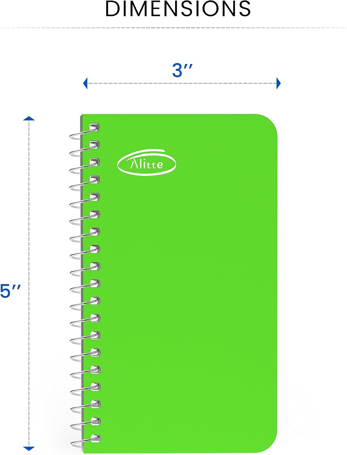 Pocket Notebook, Small 3x5 Notepad | College Ruled, Mini Spiral Notebooks 8 Pack, On the Go Writing, 60 Sheets per Note Pad | Assorted Colors, for School, Home, Office, Premium Thick Paper
