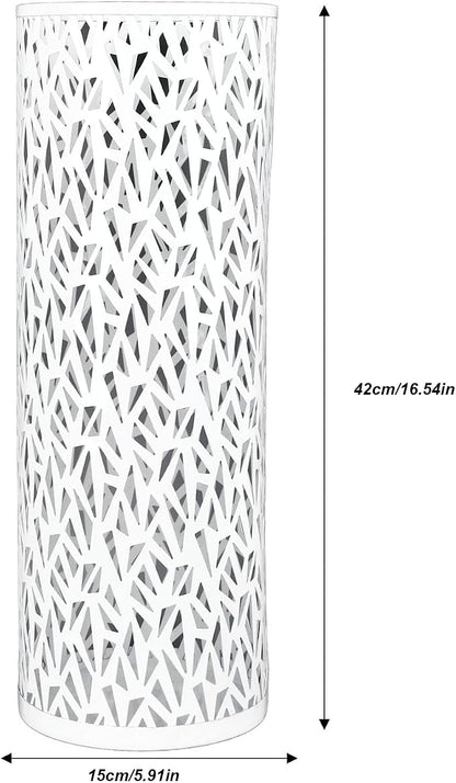 Semme Round Metal Umbrella Holder, and Watertight, Modern Design, Stable for Entryway, Office, Home Use (L)