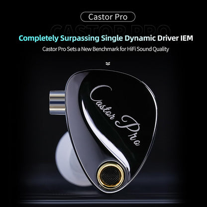 KZ Castor Pro Tunable in Ear Monitor, HiFi Improved Bass in Ear Headphone, Dual-Dynamic Driver Gaming Earbuds, IEM Earphones with 2PIN-C Detachable Cable