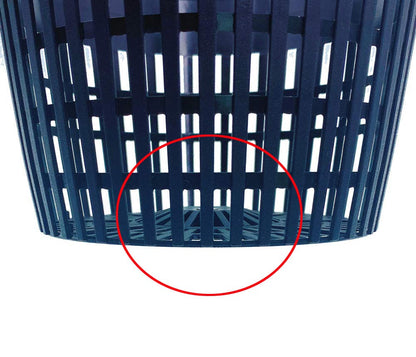 HORTIPOTS Net Pot 6 Inch Raised Center Bottom Mesh Sided with Free Reflective Lids Pack of 10