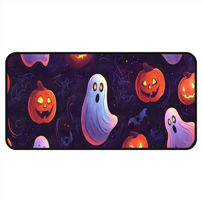 Ruiseye Halloween Holiday Pumpkin Kitchen Floor Mat, Area Rugs 17''x51'' Laundry Room Rug Runner for Laundry Room, Kitchen, Bathroom, and Mudroom